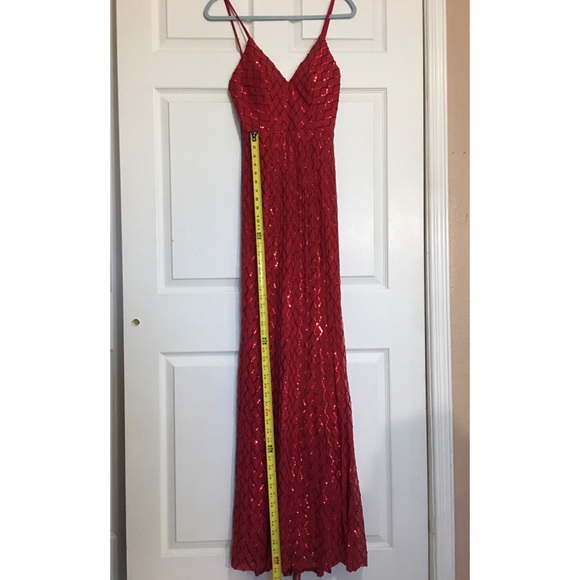 ✨SALE ✨ May Queen Couture Sequin Pattern Dress - Picture 13 of 15